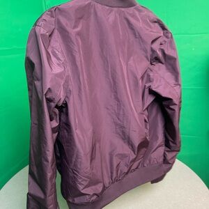 H&M Men's Lightweight Burgundy Bomber Jacket